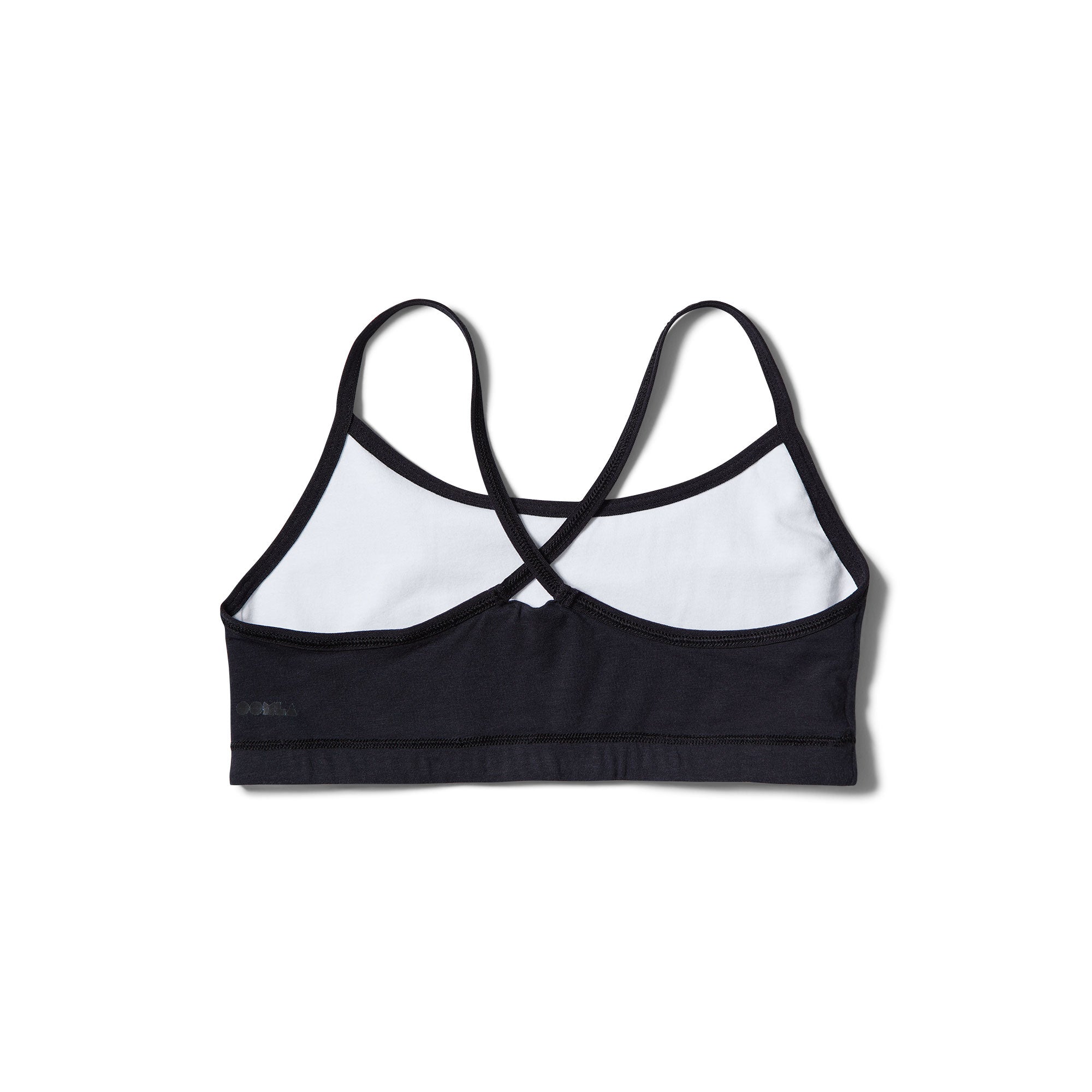 Black + White Crossed Straps OOMBRA