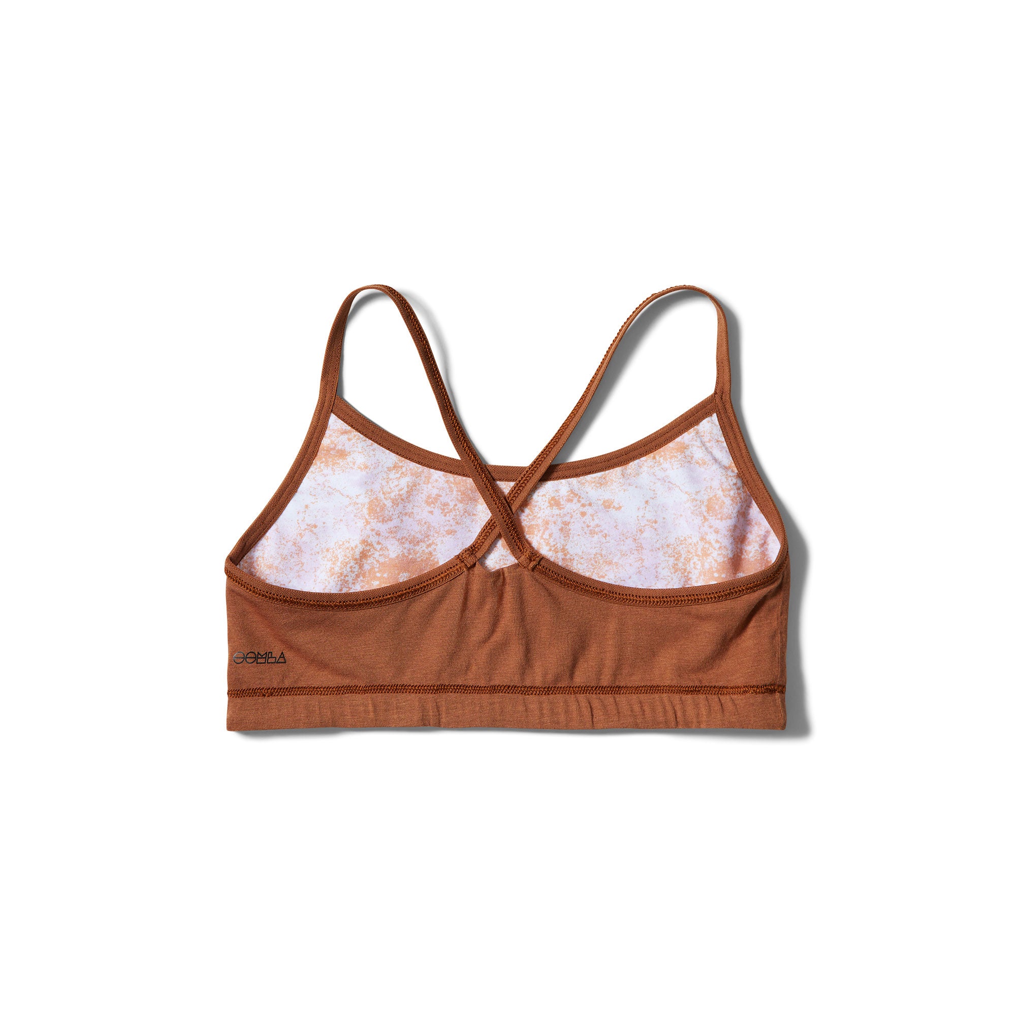 Orange Splatter Crossed Straps OOMBRA