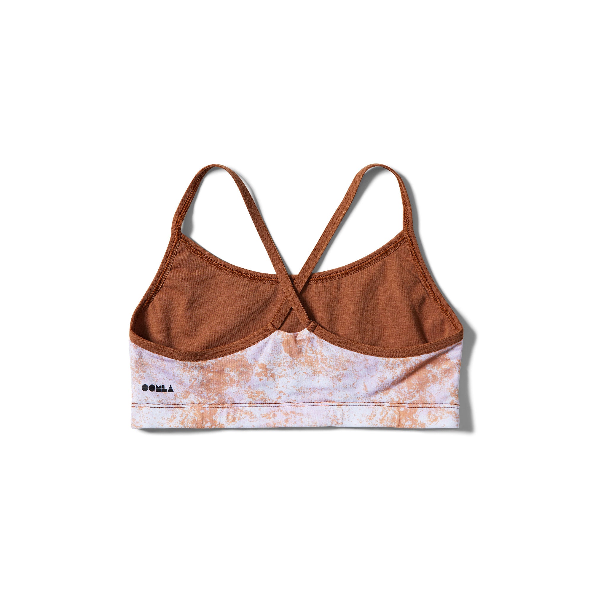 Orange Splatter Crossed Straps OOMBRA
