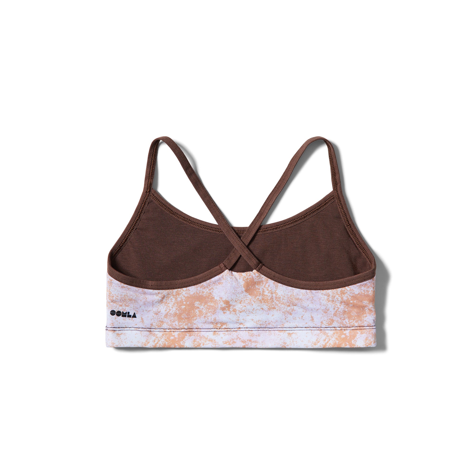 Orange Splatter Crossed Straps OOMBRA