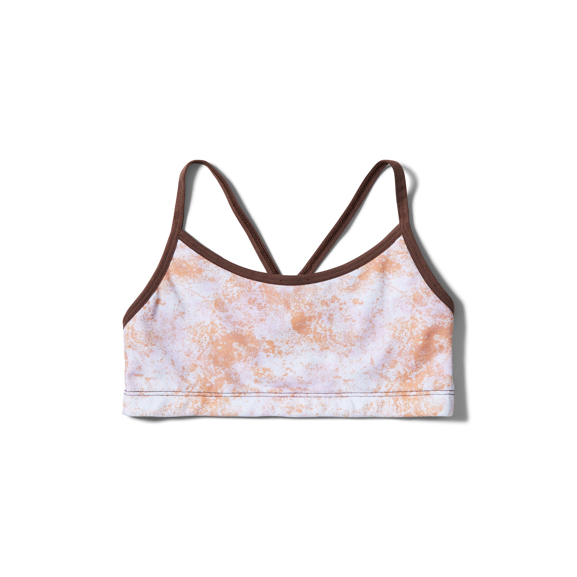 Orange Splatter Crossed Straps OOMBRA