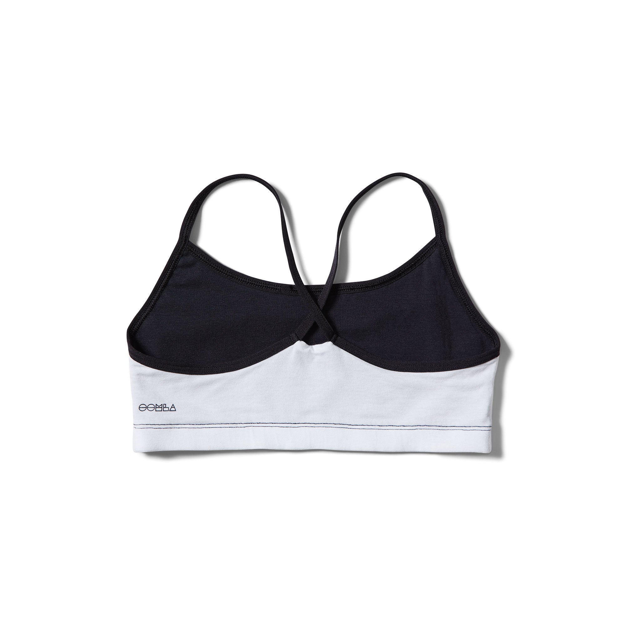 Black + White Crossed Straps OOMBRA