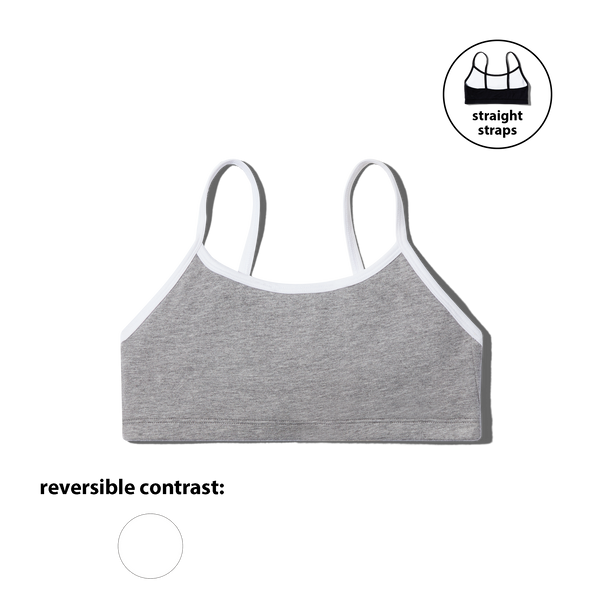 Softest bra ever for tweens & teens: cotton, reversible, and