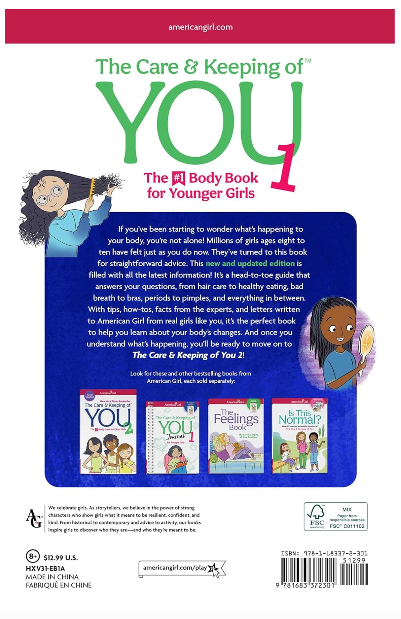 The Care and Keeping of You 1: The Body Book for Younger Girls (American Girl® Wellbeing)